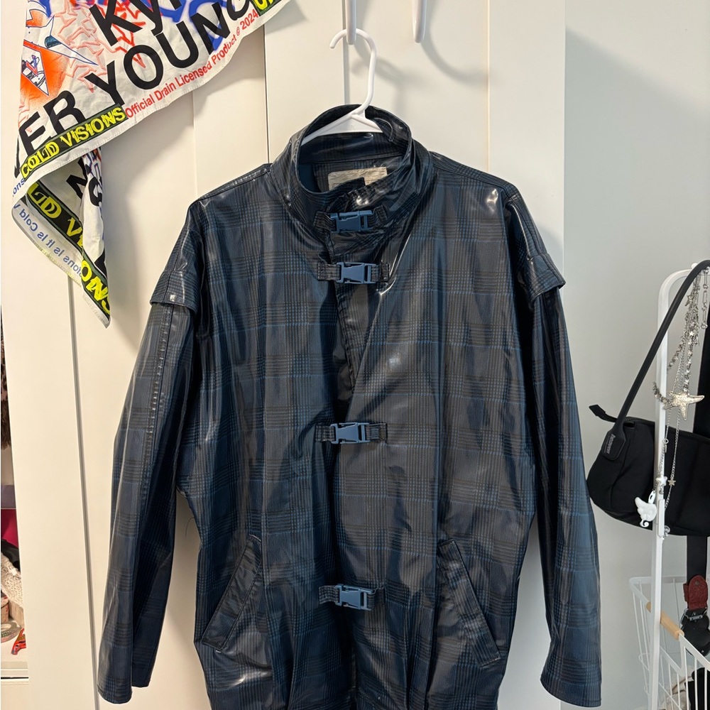 Men's Blue Plaid Jacket